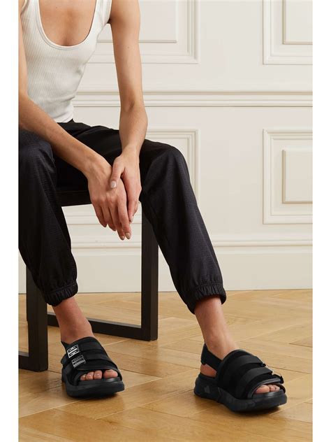 givenchy chain trimmed leather slippers|givenchy marshmallow sandals.